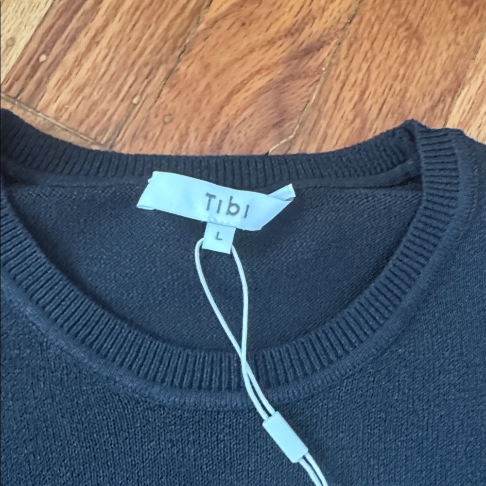 Tibi Crispy Sweater Oversized Easy T-Shirt - Picture 2 of 13